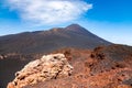 Top of Mount Etna as viewed from the Laghetto crater, Sicily