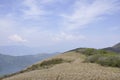 Top of Mount Fuji cloudy landscape from Fuji - Hakone - Izu National Park in Japan Royalty Free Stock Photo