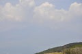 Top of Mount Fuji cloudy landscape from Fuji - Hakone - Izu National Park in Japan Royalty Free Stock Photo