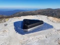 The top of mount Kosciuszko. Highest point, Australia.