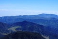 At the top of Mount Semeru near the volcanic crater