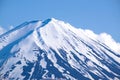 Top of Mountain Fuji from Kawaguchiko lake, japan Royalty Free Stock Photo