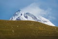 Top of the mountain kazbeg