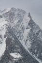 Top of the mountain with lonely house Royalty Free Stock Photo