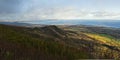 Top mountain Panorama - Gaspe Peninsula Royalty Free Stock Photo