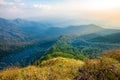 Top of Mountain on Rainforest in Thailand