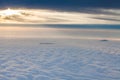 The top of the mountain the sea of clouds Royalty Free Stock Photo