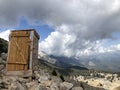 Top of the mountains. forest. bird`s-eye view.