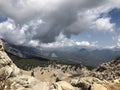 Top of the mountains. forest. bird`s-eye view.