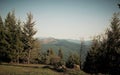 Overlooking Glide, Oregon 2018` summer drought Royalty Free Stock Photo