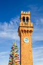 Top of Murano clock tower Torre dell`Orologio