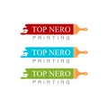 Top nero painting illustration vector