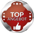 Top offer German Language: Top Angebot Button Royalty Free Stock Photo
