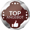 Top offer German Language: Top Angebot Button Royalty Free Stock Photo