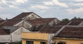 Top of old houses at the Old Town in Hoi an, Vietnam Royalty Free Stock Photo