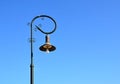 Top of the old street metal lamp photography