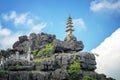 Top pagoda of Hang Mua temple, Ninh Binh Vietnam