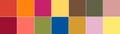 Top 14 Pantone colors of the season spring summer 2019 palette.
