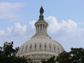 Dome of the United States Capitol Building in Washington, D.C., the seat of the legislative branch of the U.S. Royalty Free Stock Photo