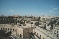Top part of the Jaffa Gate structure in The Old City of Jerusalem, Israel Royalty Free Stock Photo