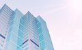 Top part skyscraper bottom view Royalty Free Stock Photo