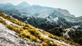 Top of a Peak within the Biokovo Mountains on the Way to the Sveti Jure in Makarska, Croatia Royalty Free Stock Photo