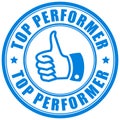 Top performer sign Royalty Free Stock Photo