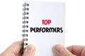 Top performers text concept Royalty Free Stock Photo