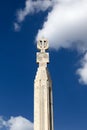 Top of pillar at cascade in Yerevan Royalty Free Stock Photo