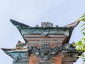 Top of pillar in wall at family compound, Dusun Ambengan, Bali Indonesia