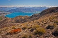 The top plateau of Breast Hill in New Zealand Royalty Free Stock Photo