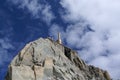 Top platform of Aiguille du Midi near the Mont Blanc Massif in France Royalty Free Stock Photo