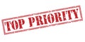 Top priority red stamp Royalty Free Stock Photo