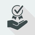 Top quality certification - Vector web icon