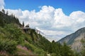 The top railway station on Montenvers (Mer de Glace), France Royalty Free Stock Photo