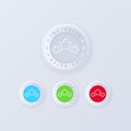 Top rated button in 3d style. Top rated icon set. Vector certificate icon. Stamp vector illustration Royalty Free Stock Photo