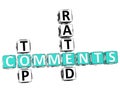 Top Rated Comments Crossword Royalty Free Stock Photo