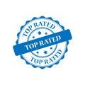 Top rated stamp illustration