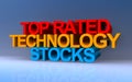 Top rated technology stocks on blue