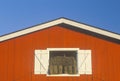 The top of a red barn in central FL Royalty Free Stock Photo