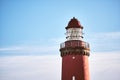 Top of red lighthouse Bovbjerg Fyr