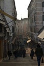 Top of Rialto Bridge View shops and market