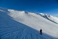 The top ridge of Emperial bowl area of Breckenridge ski resort. Royalty Free Stock Photo