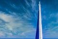 Top of Rocket Monument to the Conquerors of Space on Memorial Museum of Cosmonautics in Moscow, Russia Royalty Free Stock Photo