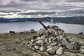 Top of Saana fell in Lapland Royalty Free Stock Photo