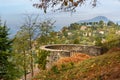 On top of San Vigilio castle. Bergamo. Italy Royalty Free Stock Photo