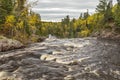 Top Of Baptism River High Falls In Autumn