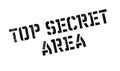 Top Secret Area rubber stamp