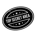 Top Secret Area rubber stamp