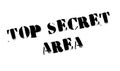 Top Secret Area rubber stamp